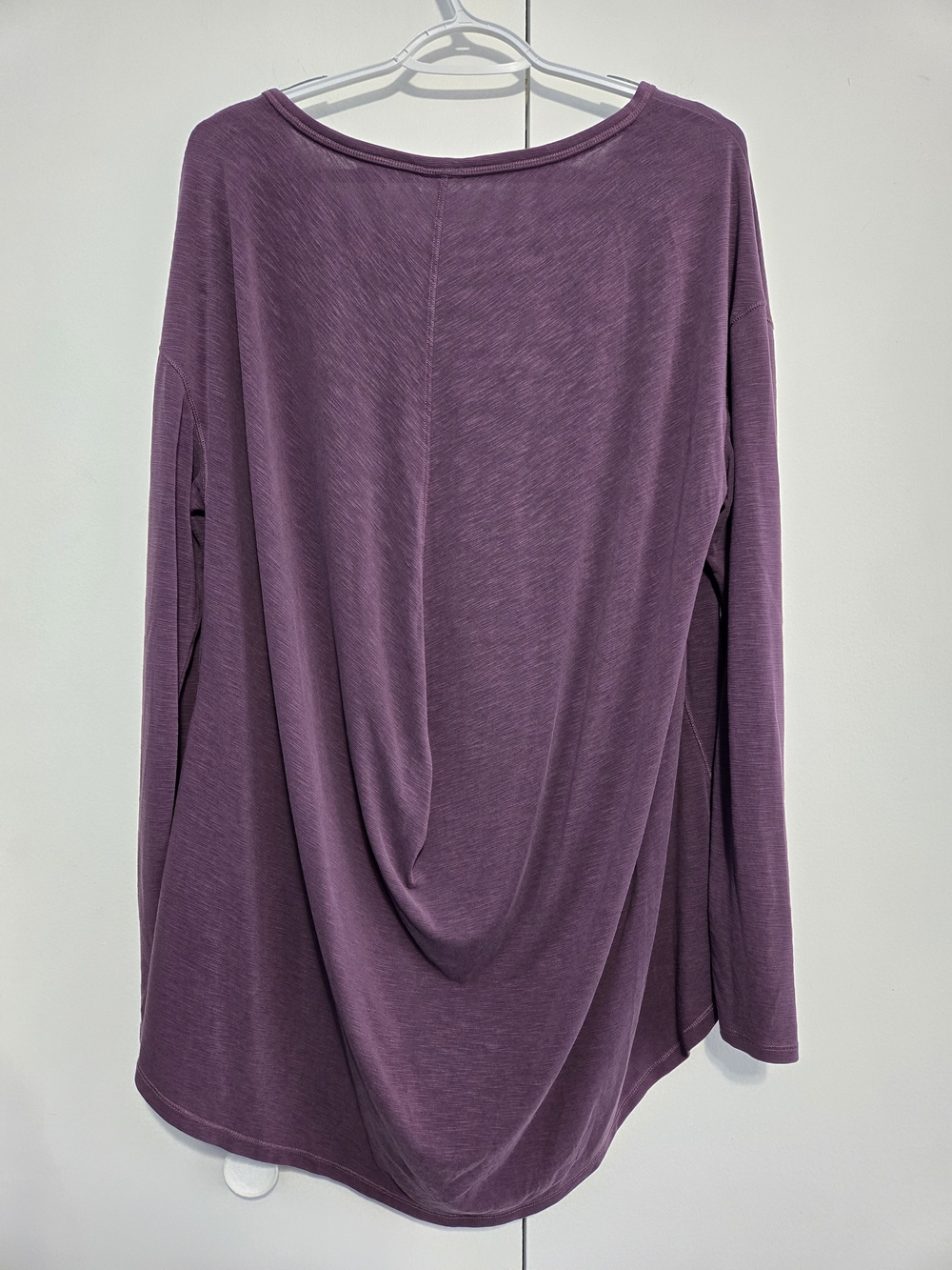 Calia by Carrie Underwood XXL Purple Long Sleeve Twist Back Performance Top - Picture 5 of 5